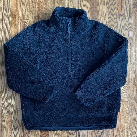 Black Lululemon Scuba oversized funnel-neck fleece, M/L. Like new condition - Picture 1 of 12